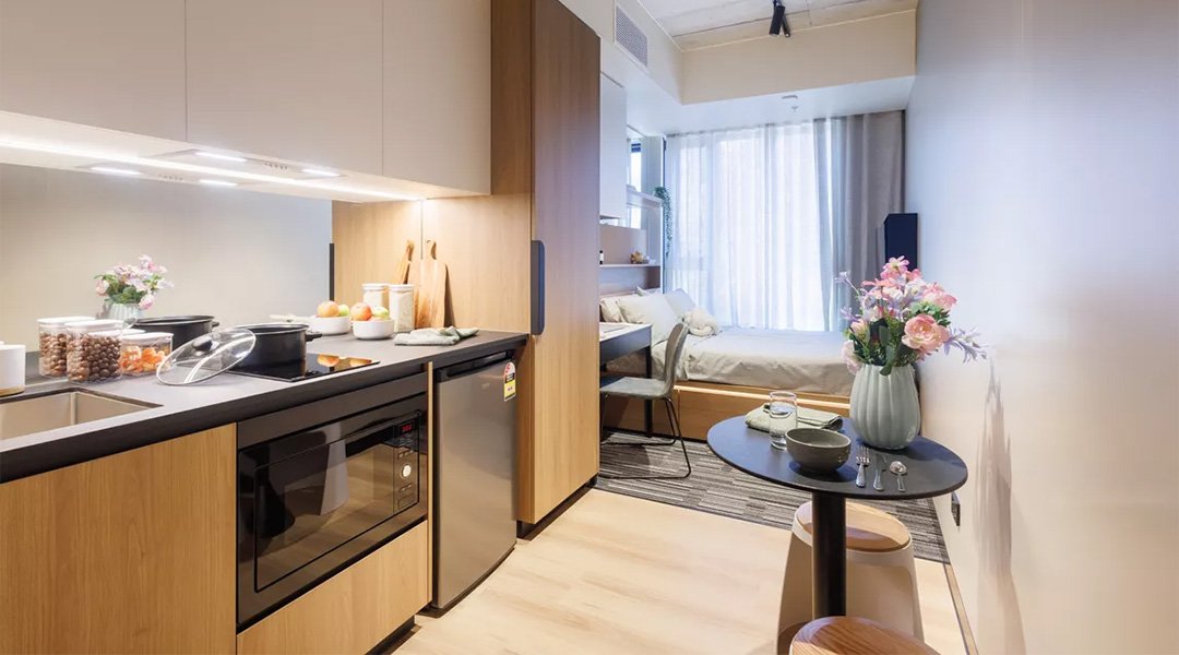 Complete student studio apartment furniture and joinery