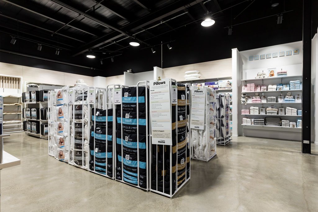 Custom steel and joinery merchandising display